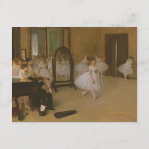 Carte Postale Danseurs de ballet en classe de danse Edgar Degas
