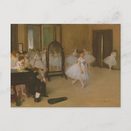 Carte Postale Danseurs de ballet en classe de danse Edgar Degas (Devant)