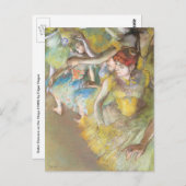 Carte Postale Danseurs de ballet sur scène par Edgar Degas (Devant / Derrière)