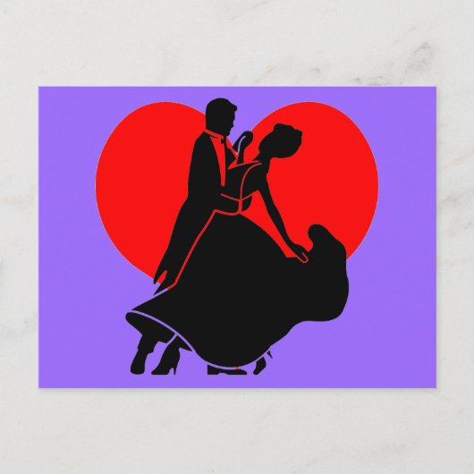 Carte Postale Danseurs de coeur (Devant)