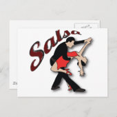 Carte Postale Danseurs de salsa (Devant / Derrière)