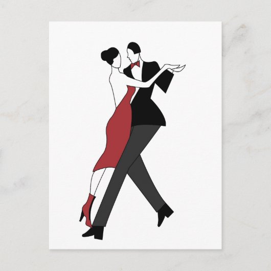 Carte Postale danseurs de tango (Devant)