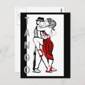 Carte Postale Danseurs de tango (Devant / Derrière)