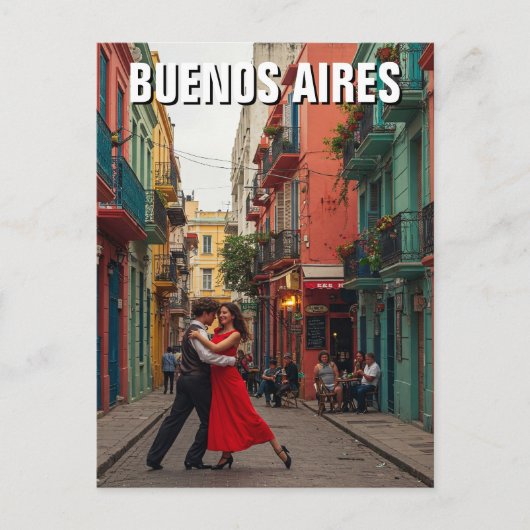 Carte Postale Danseurs de tango Buenos Aires Argentine Voyage (Devant)