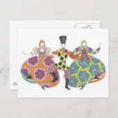 Carte Postale Danseurs déco (Devant / Derrière)