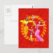Carte Postale Danseurs du ventre (Devant / Derrière)