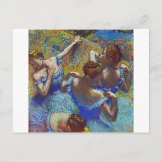 Carte Postale Danseurs en bleu, Edgar Degas (Devant)