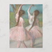 Carte Postale Danseurs en Pink Edgar Degas (Devant)