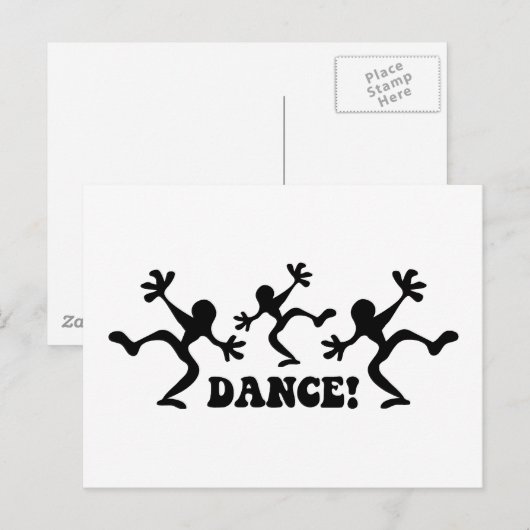 Carte Postale Danseurs fous (Devant / Derrière)