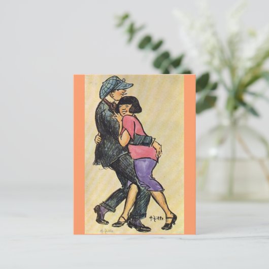 Carte Postale Danseurs - Heinrich Zille (Debout devant)