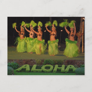 Carte Postale Danseurs Hula