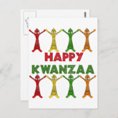 Carte Postale Danseurs Kwanzaa (Devant / Derrière)