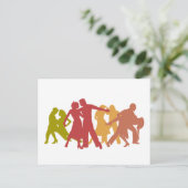 Carte Postale Danseurs latins colorés (Debout devant)