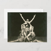 Carte Postale Danseurs masculins 1934 (Devant / Derrière)