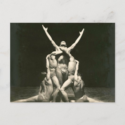 Carte Postale Danseurs masculins 1934 (Devant)