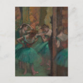 Carte Postale Danseurs, rose et vert par Edgar Degas (Devant)