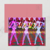 Carte Postale Danseurs roses (Devant / Derrière)