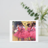 Carte Postale Danseurs Roses, Edgar Degas (Debout devant)