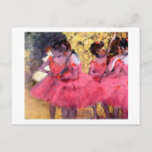 Carte Postale Danseurs Roses, Edgar Degas (Devant)