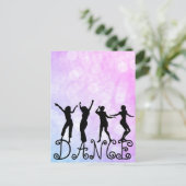 Carte Postale Danseurs Silhouette Bokeh Dance (Debout devant)