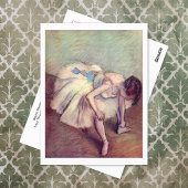 Carte Postale Danseuse assise Edgar Degas