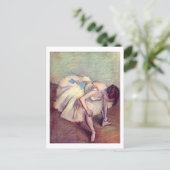 Carte Postale Danseuse assise Edgar Degas (Debout devant)