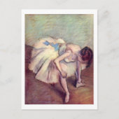 Carte Postale Danseuse assise Edgar Degas (Devant)