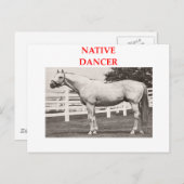 Carte Postale danseuse autochtone (Devant / Derrière)