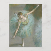 Carte Postale Danseuse dans Green Edgar Degas (Devant)