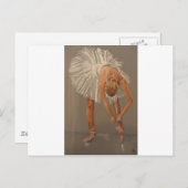 Carte Postale danseuse de ballet (Devant / Derrière)