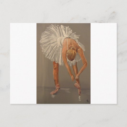 Carte Postale danseuse de ballet (Devant)