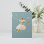 Carte postale Danseuse de ballet avec castagnettes (Debout devant)
