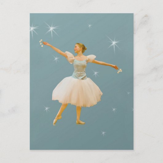 Carte postale Danseuse de ballet avec castagnettes (Devant)