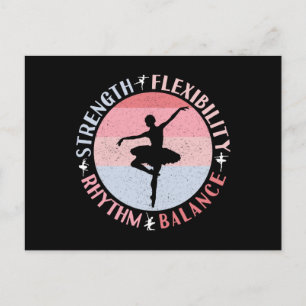 Carte Postale Danseuse de ballet Ballerine - Valeurs de mentalit