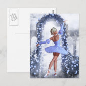 Carte Postale Danseuse de Ballet Céleste (Devant / Derrière)