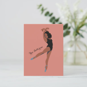 Carte postale danseuse de ballet esthétique