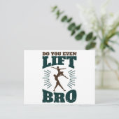 Carte Postale Danseuse de ballet masculine, Levez Même Brun (Debout devant)