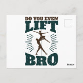 Carte Postale Danseuse de ballet masculine, Levez Même Brun (Dos)