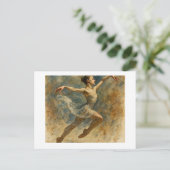Carte Postale Danseuse de ballet sautant, (Debout devant)