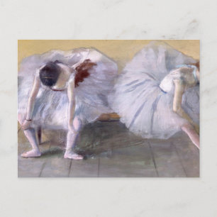 Carte Postale Danseuse de ballet s'étirant Edgar Degas