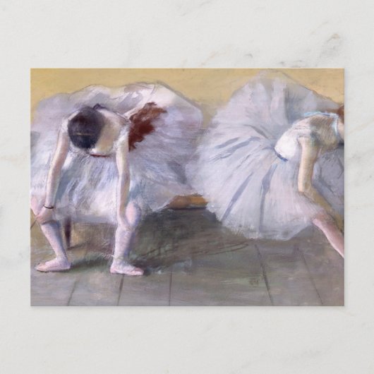 Carte Postale Danseuse de ballet s'étirant Edgar Degas (Devant)