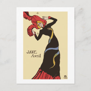 Carte Postale Danseuse de cabaret par Henri de Toulouse-Lautrec