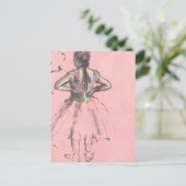 Carte Postale Danseuse de dos, mains sur les hanches par Edgar D (Debout devant)