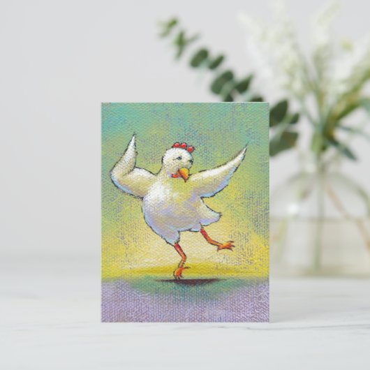 Carte Postale Danseuse de poulet moderne interprétative danser a (Debout devant)