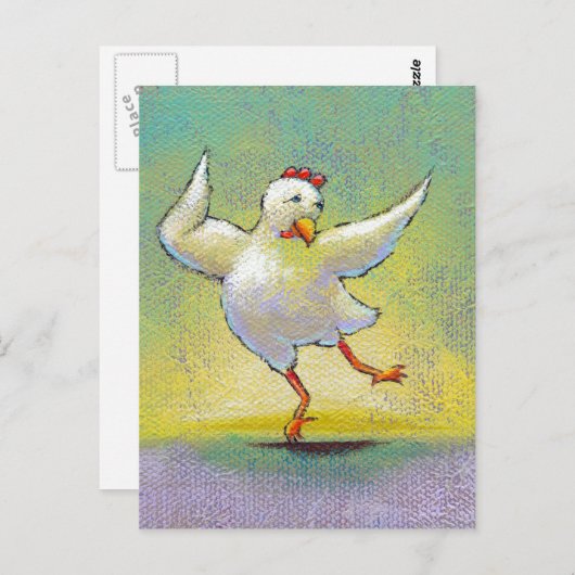 Carte Postale Danseuse de poulet moderne interprétative danser a (Devant / Derrière)