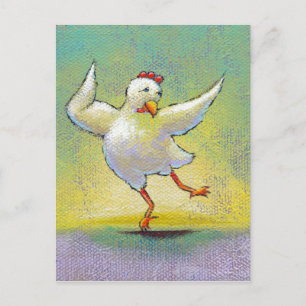 Carte Postale Danseuse de poulet moderne interprétative danser a