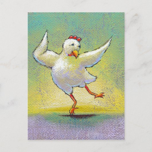 Carte Postale Danseuse de poulet moderne interprétative danser a (Devant)