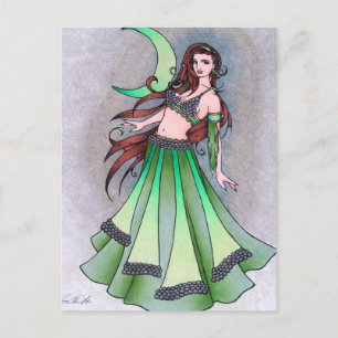 Carte Postale Danseuse du ventre lune Cancer