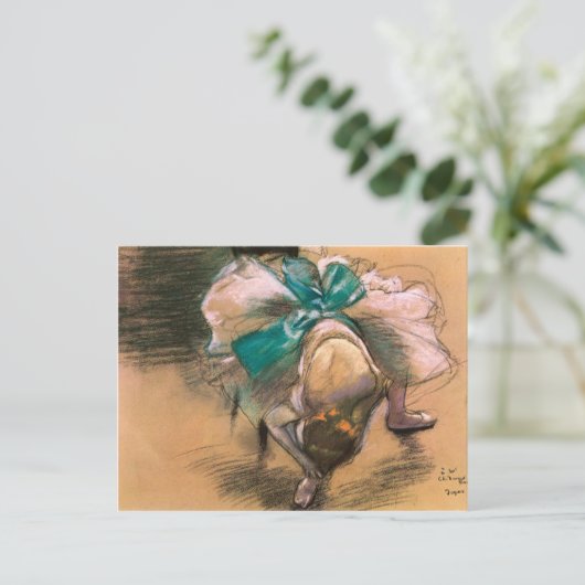 CARTE POSTALE DANSEUSE, EDGAR DEGAS (Debout devant)