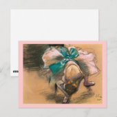 CARTE POSTALE DANSEUSE, EDGAR DEGAS (Devant / Derrière)